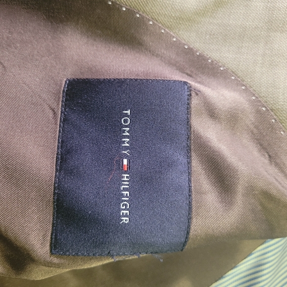 EUC Tommy Hilfiger Tan Sports Coat Blazer 100% Wool - Picture 4 of 8